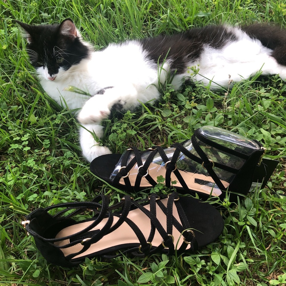 Brand new forever 21 black sandals